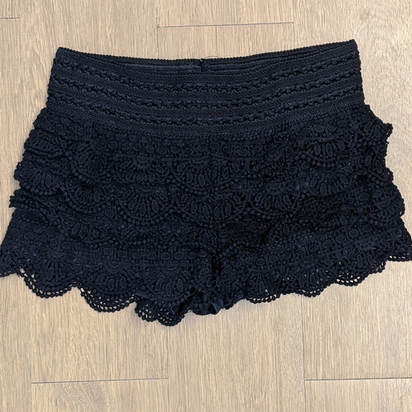 Rewind Pants - 🇺🇲 Navy blue lace shorts